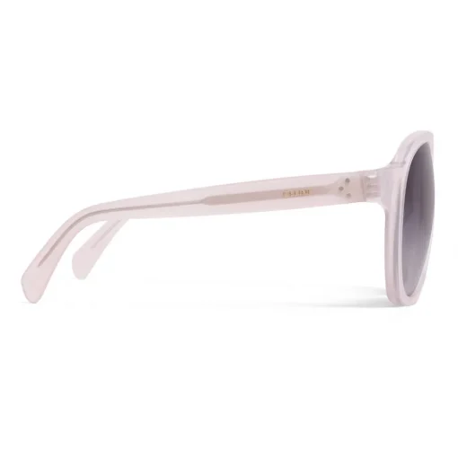 C\u00e9line Eyewear Sunglasses & Eyewear-Céline - Round Sunglasses in Acetate - Milky Light Pink - Sunglasses - Céline Eyewear - Avvenice
