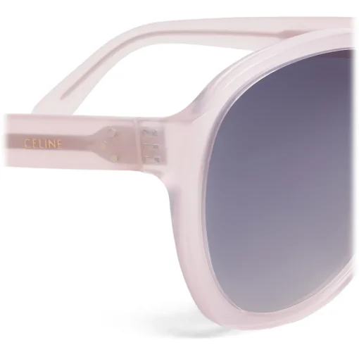 C\u00e9line Eyewear Sunglasses & Eyewear-Céline - Round Sunglasses in Acetate - Milky Light Pink - Sunglasses - Céline Eyewear - Avvenice