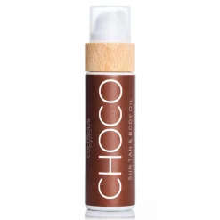 Cocosolis Natural Cosmetics-- Choco - Sun Tan Body Oil - Organic Oil for a Chocolate Tan, and Hydrated, Radiant Skin - Professional Cosmetics - Avvenice