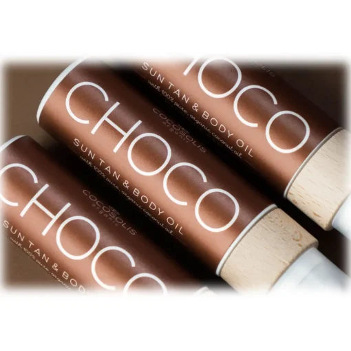 Cocosolis Natural Cosmetics-- Choco - Sun Tan Body Oil - Organic Oil for a Chocolate Tan, and Hydrated, Radiant Skin - Professional Cosmetics - Avvenice