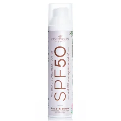 Cocosolis Natural Cosmetics-- Natural Sunscreen Lotion SPF 50 - Organic Sunscreen Lotion with SPF 30 - Face & Body - Professional Cosmetics - Avvenice