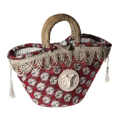 Coffarte Bags-- Baby Donna Medusa Small Coffa - Sicilian Artisan Handbag - Sicilian Coffa - Luxury High Quality Handicraft Bag - Avvenice