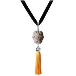 Coffarte Necklaces-- Barocco Val di Noto Necklace - Ragusa - Sicilian Artisan Necklace in Ceramic - Luxury High Quality Handcraft - Avvenice