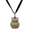 Coffarte Necklaces-- Lucky Owl Necklace - Sicilian Artisan Necklace in Ceramic - Luxury High Quality Handcraft Necklace - Avvenice