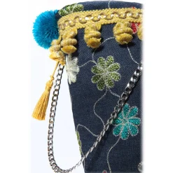 Coffarte Bags-- Medium Jeans Coffa - Sicilian Artisan Handbag - Sicilian Coffa - Luxury High Quality Handicraft Bag - Avvenice