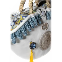 Coffarte Bags-- Medium Sun Coffa - Sicilian Artisan Handbag - Sicilian Coffa - Luxury High Quality Handicraft Bag - Avvenice