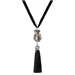 Coffarte Necklaces-- Mora 3D Necklace - Black - Sicilian Artisan Necklace in Ceramic - Luxury High Quality Handcraft Necklace - Avvenice