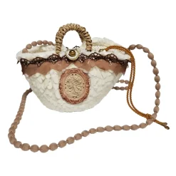 Coffarte Bags-- Pochette Cameo Coffa - Jewelry - Sicilian Artisan Handbag - Sicilian Coffa - Luxury High Quality Handicraft Bag - Avvenice