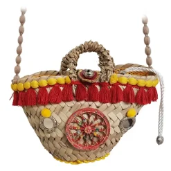 Coffarte Bags-- Pochette Cart Wheel Coffa - Jewelry - Sicilian Artisan Handbag - Sicilian Coffa - Luxury High Quality Handicraft Bag - Avvenice