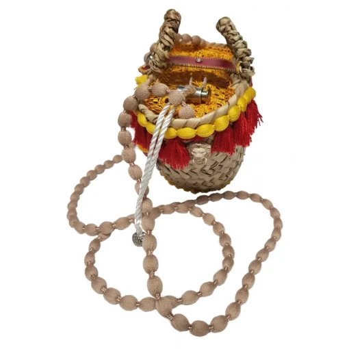 Coffarte Bags-- Pochette Cart Wheel Coffa - Jewelry - Sicilian Artisan Handbag - Sicilian Coffa - Luxury High Quality Handicraft Bag - Avvenice