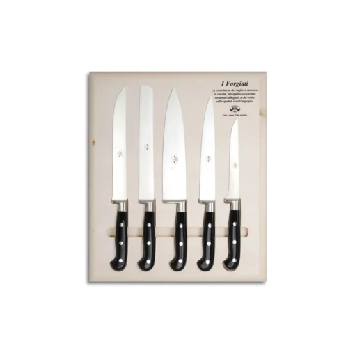 Coltellerie Berti - 1895 Kitchen & Dining-- Made to Measure I Forgings 5 Pcs. Ctp - N. 4525 - Exclusive Artisan Knives - Handmade in Italy - Avvenice