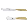 Coltellerie Berti - 1895 Kitchen & Dining-- Pair of Speck Tav/Spalmaburro Knife - N. 585 - Exclusive Artisan Knives - Handmade in Italy - Avvenice