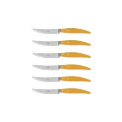 Coltellerie Berti - 1895 Kitchen & Dining-- Polychrome 6 Table Knives - N. 8056 - Exclusive Artisan Knives - Handmade in Italy - Avvenice