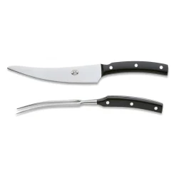 Coltellerie Berti - 1895 Kitchen & Dining-- Symposium - Roast Kit - N. 560 - Exclusive Artisan Knives - Handmade in Italy - Avvenice