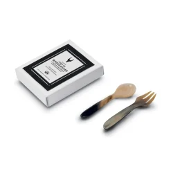 Corno del Madagascar Kitchen & Dining-by Coltellerie Berti 1895 - Spoon Cutlery - N. 6016 - Zebu Horn - Handmade Exclusive Artisan Accessories - Avvenice
