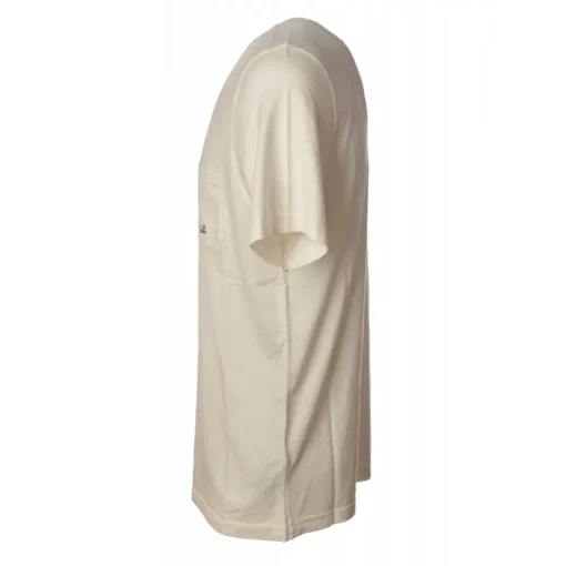 C.P. Company T-shirt-- Cotton T-Shirt - Cream - Luxury Exclusive Collection - Avvenice