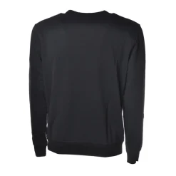 C.P. Company Sweatshirts-- Crewneck Sweatshirt with Logo - Blue - Luxury Exclusive Collection - Avvenice