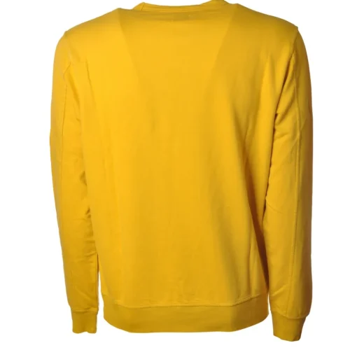 C.P. Company Sweatshirts-- Crewneck Sweatshirt with Logo - Yellow- Sweatshirt - Luxury Exclusive Collection - Avvenice