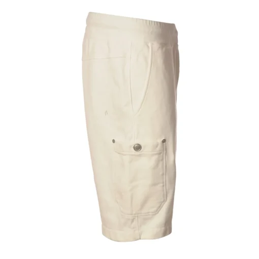 C.P. Company Trousers-- Fleece Bermuda - White - Trousers - Luxury Exclusive Collection - Avvenice