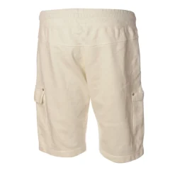 C.P. Company Trousers-- Fleece Bermuda - White - Trousers - Luxury Exclusive Collection - Avvenice