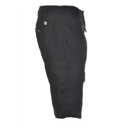 C.P. Company Trousers-- Gabardine Bermuda with Pockets - Black - Trousers - Luxury Exclusive Collection - Avvenice