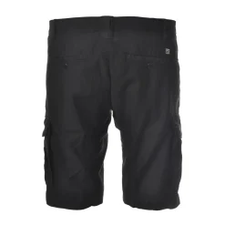 C.P. Company Trousers-- Gabardine Bermuda with Pockets - Black - Trousers - Luxury Exclusive Collection - Avvenice