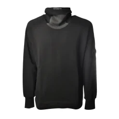 C.P. Company Sweatshirts-- High Neck Sweatshirt - Black - Sweater - Luxury Exclusive Collection - Avvenice