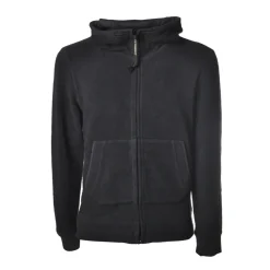 C.P. Company Sweatshirts-- Hooded Sweatshirt and Glasses - Blue - Luxury Exclusive Collection - Avvenice