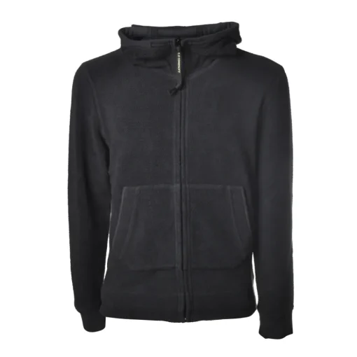 C.P. Company Sweatshirts-- Hooded Sweatshirt and Glasses - Blue - Luxury Exclusive Collection - Avvenice