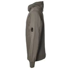 C.P. Company Sweatshirts-- Hooded Sweatshirt with Logo - Grey - Luxury Exclusive Collection - Avvenice