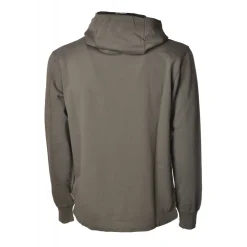 C.P. Company Sweatshirts-- Hooded Sweatshirt with Logo - Grey - Luxury Exclusive Collection - Avvenice