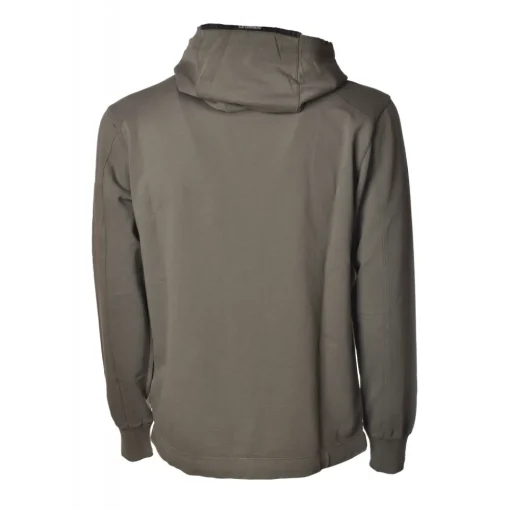 C.P. Company Sweatshirts-- Hooded Sweatshirt with Logo - Grey - Luxury Exclusive Collection - Avvenice