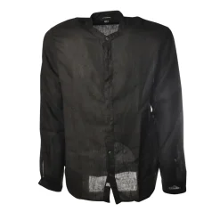 C.P. Company Shirts-- Mandarin Collar Shirt - Blue - Luxury Exclusive Collection - Avvenice