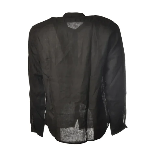 C.P. Company Shirts-- Mandarin Collar Shirt - Blue - Luxury Exclusive Collection - Avvenice