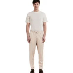 Cruna Trousers-- Burano Trousers - 1509 - Ecru - Handmade in Italy - Luxury High Quality Collection - Avvenice