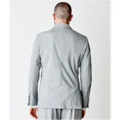 Cruna Jackets-- Chelsea Fresh Wool Jacket - 560 - Light Grey - Handmade in Italy - Luxury High Quality Jacket - Avvenice