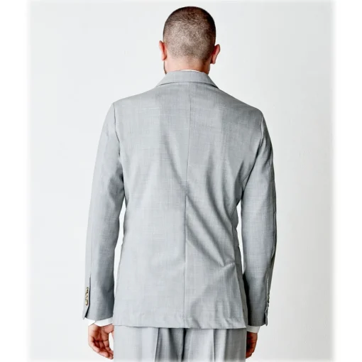 Cruna Jackets-- Chelsea Fresh Wool Jacket - 560 - Light Grey - Handmade in Italy - Luxury High Quality Jacket - Avvenice