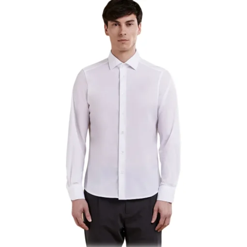 Cruna Shirts-- Manhattan Shirt - 1526 - White - Handmade in Italy - Luxury High Quality Collection - Avvenice