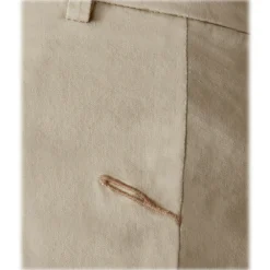 Cruna Trousers-- Marais Trousers in Cotton - 510 - ECRU - Handmade in Italy - Luxury High Quality Pants - Avvenice