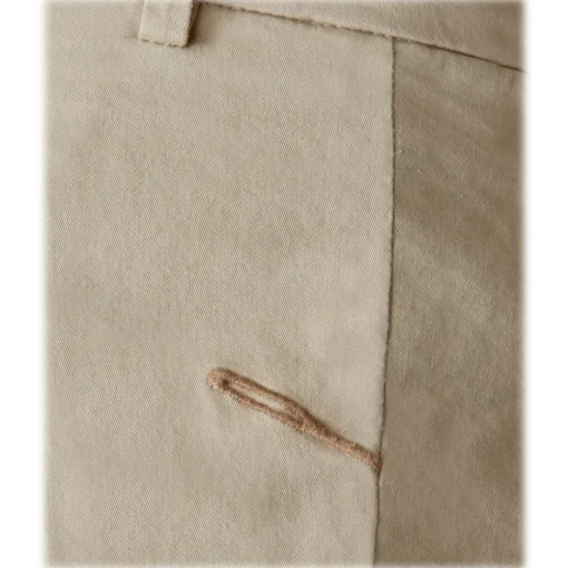 Cruna Trousers-- Marais Trousers in Cotton - 510 - ECRU - Handmade in Italy - Luxury High Quality Pants - Avvenice