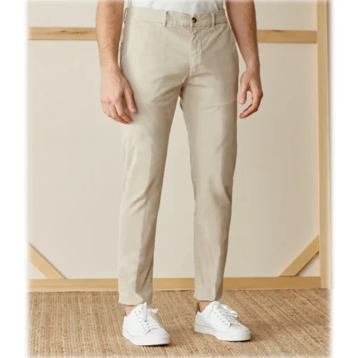 Cruna Trousers-- Marais Trousers in Cotton - 510 - ECRU - Handmade in Italy - Luxury High Quality Pants - Avvenice