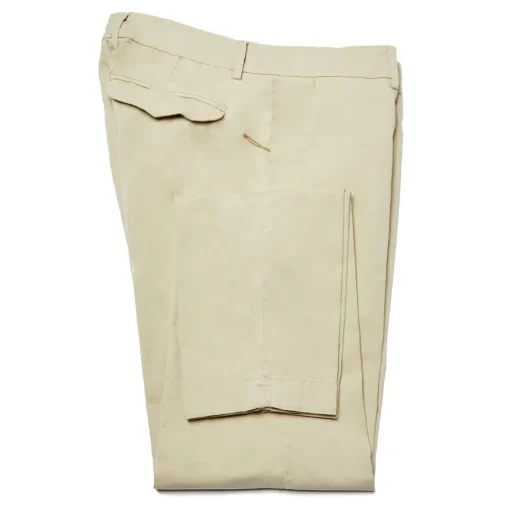 Cruna Trousers-- Marais Trousers in Cotton - 510 - ECRU - Handmade in Italy - Luxury High Quality Pants - Avvenice