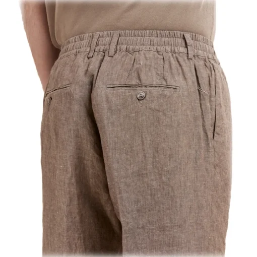 Cruna Trousers-- Mitte Trousers - 1510 - Toupe - Handmade in Italy - Luxury High Quality Collection - Avvenice