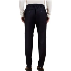Cruna Trousers-- Mitte Trousers - 1516 - Night Blue - Handmade in Italy - Luxury High Quality Collection - Avvenice