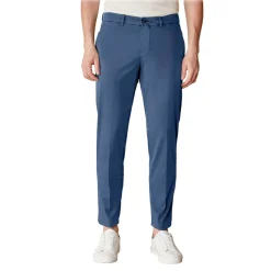 Cruna Trousers-- New Town Trousers in Cotton - 520 - Avio - Handmade in Italy - Luxury High Quality Pants - Avvenice