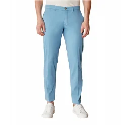 Cruna Trousers-- New Town Trousers in Cotton - 520 - Light Blue - Handmade in Italy - Luxury High Quality Pants - Avvenice