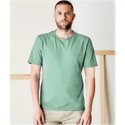 Cruna T-shirt-- Nizza T-Shirt - 573 - Green - Handmade in Italy - Luxury High Quality T-Shirt - Avvenice