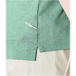 Cruna T-shirt-- Nizza T-Shirt - 573 - Green - Handmade in Italy - Luxury High Quality T-Shirt - Avvenice