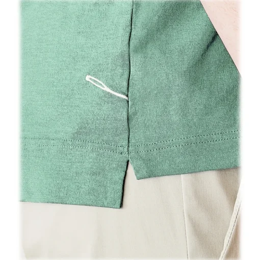 Cruna T-shirt-- Nizza T-Shirt - 573 - Green - Handmade in Italy - Luxury High Quality T-Shirt - Avvenice