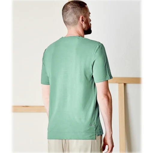 Cruna T-shirt-- Nizza T-Shirt - 573 - Green - Handmade in Italy - Luxury High Quality T-Shirt - Avvenice